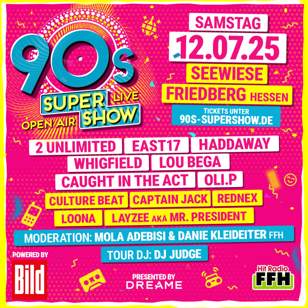 90s Super Show Friedberg Die Gr te 90er Party In Hessen